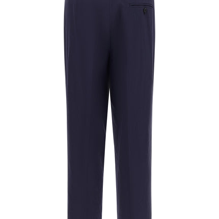 Alberto Biani Blue Cotton Pants