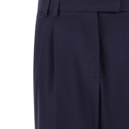 Alberto Biani Blue Cotton Pants