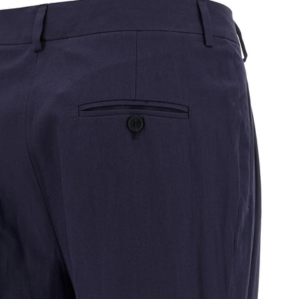 Alberto Biani Blue Cotton Pants