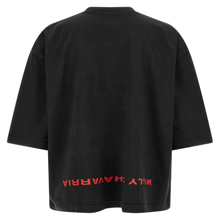 WILLY CHAVARRIA Black Cotton T-Shirt