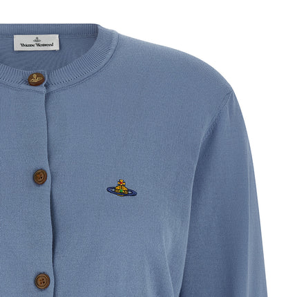 Vivienne Westwood Blue Cotton Cardigan
