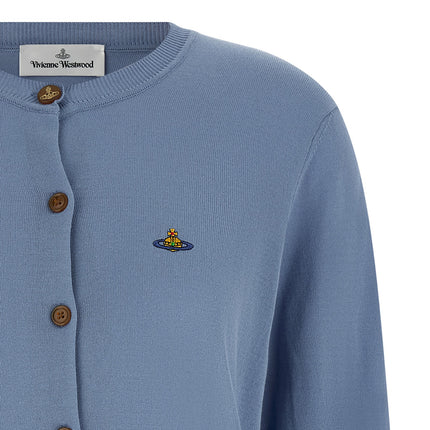 Vivienne Westwood Blue Cotton Cardigan
