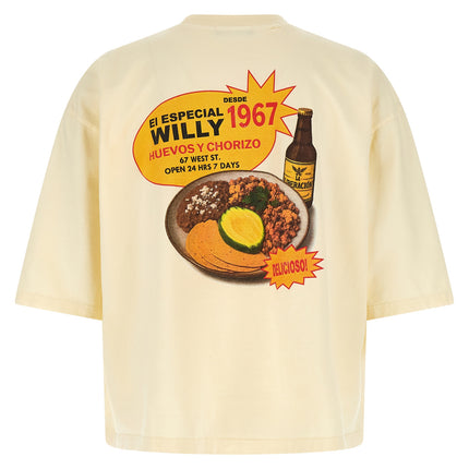 WILLY CHAVARRIA Bicolor Cotton T-Shirt