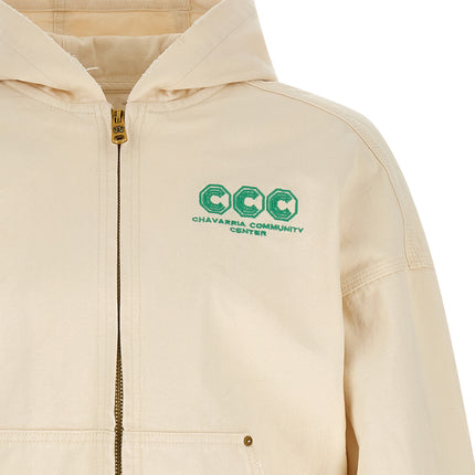 WILLY CHAVARRIA Bicolor Cotton Sweatshirt