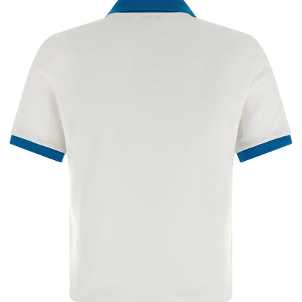 Versace Blue Cotton Polo Shirt