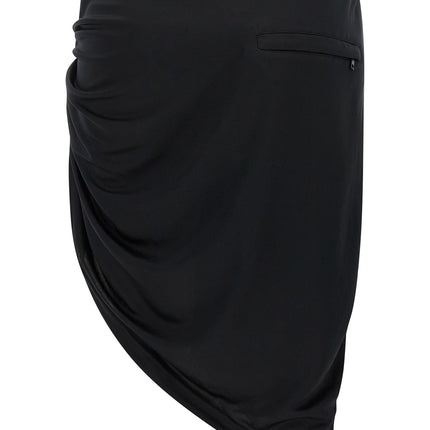 Courrèges Black Polyester Long Skirt