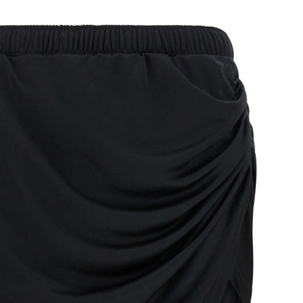 Courrèges Black Polyester Long Skirt