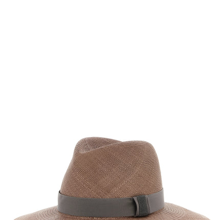 Brunello Cucinelli Brown Hemp Fedora