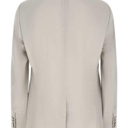 Dolce & Gabbana Gray Virgin Wool Blazer