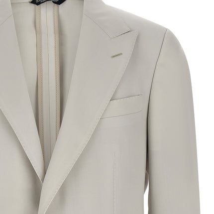 Dolce & Gabbana Gray Virgin Wool Blazer