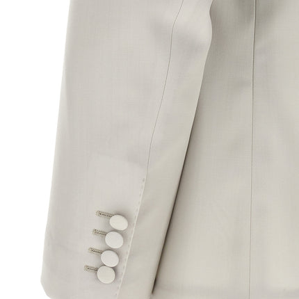 Dolce & Gabbana Gray Virgin Wool Blazer