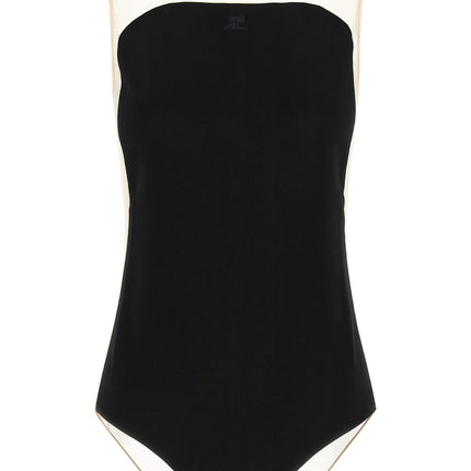 Courrèges Black Polyester Bodysuit