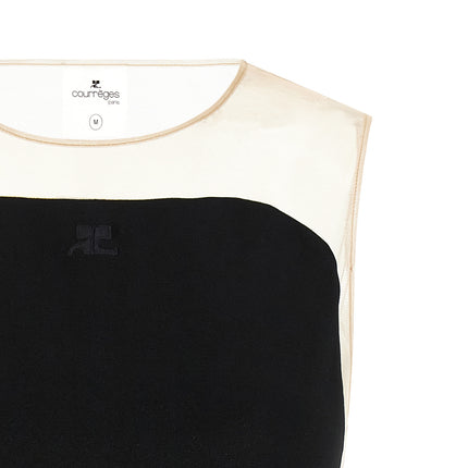 Courrèges Black Polyester Bodysuit