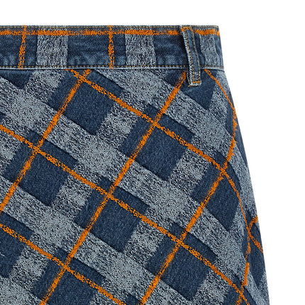 Vivienne Westwood Blue Cotton Long Skirt