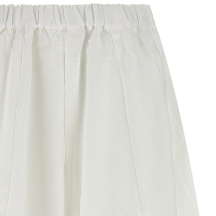 Comme Des Garçons White Polyester Casual Pants
