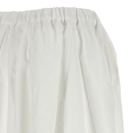 Comme Des Garçons White Polyester Casual Pants