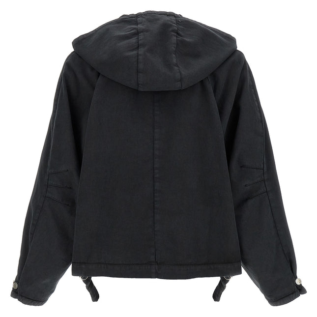 Namacheko Black Cotton Shell Jacket