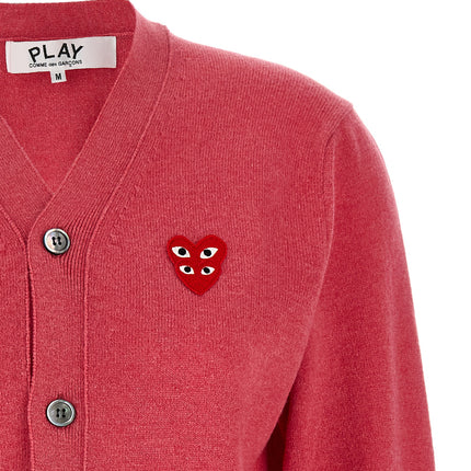Comme Des Garçons Play Multicolor Wool Cardigan