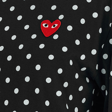 Comme Des Garçons Play Black Cotton Long Sleeve T-Shirt