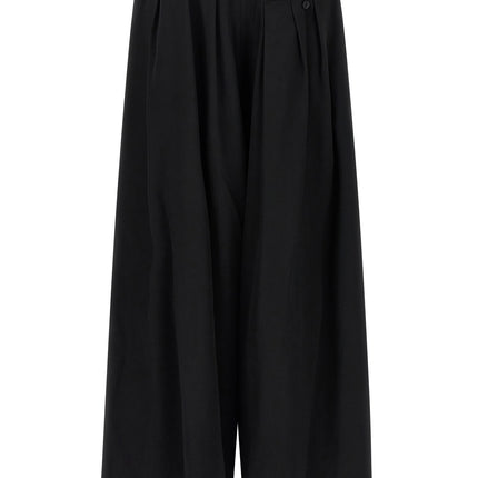 Yohji Yamamoto Black Triacetate Casual Pants