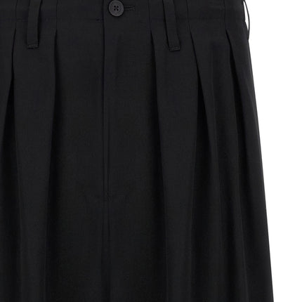 Yohji Yamamoto Black Triacetate Casual Pants