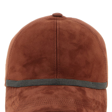 Brunello Cucinelli Multicolor Lamb Leather Cap (Baseball Hat)