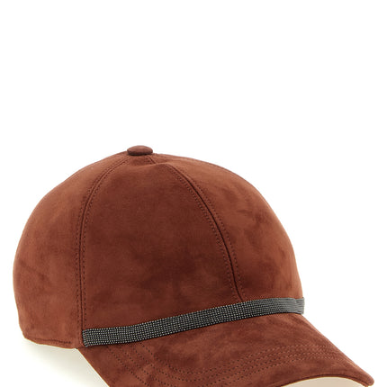 Brunello Cucinelli Multicolor Lamb Leather Cap (Baseball Hat)
