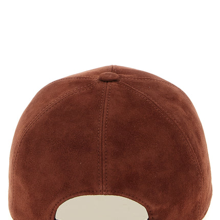 Brunello Cucinelli Multicolor Lamb Leather Cap (Baseball Hat)