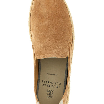 Brunello Cucinelli Beige Calfskin Espadrilles