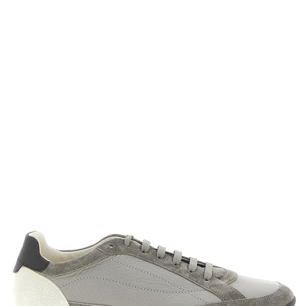 Brunello Cucinelli Gray Nubuc Leather Sneakers