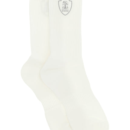 Brunello Cucinelli White Cotton Socks