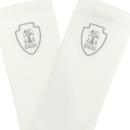 Brunello Cucinelli White Cotton Socks