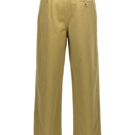 Burberry Beige Cotton Casual Pants