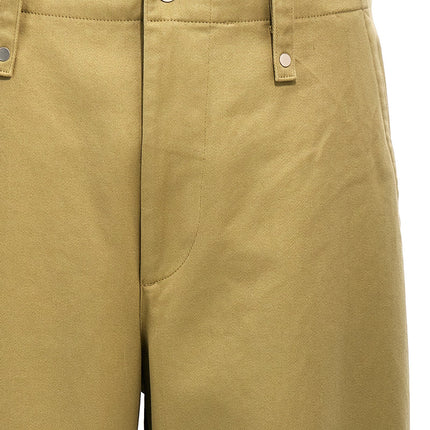 Burberry Beige Cotton Casual Pants