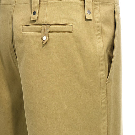 Burberry Beige Cotton Casual Pants