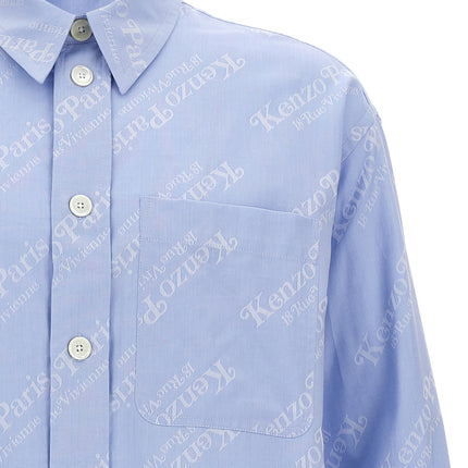Kenzo Blue Cotton Blouse