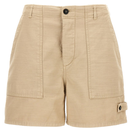 Fortela Beige Cotton Bermuda Shorts