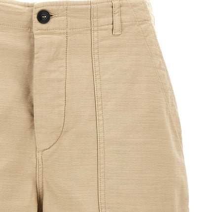 Fortela Beige Cotton Bermuda Shorts