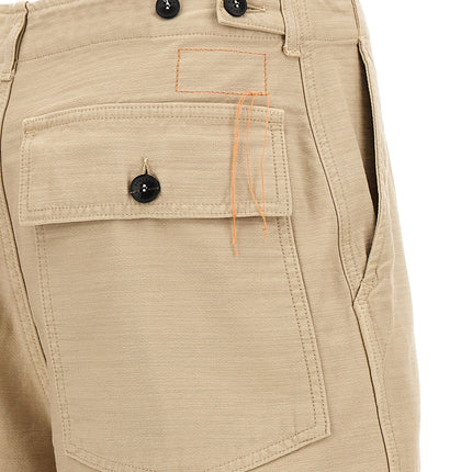 Fortela Beige Cotton Bermuda Shorts
