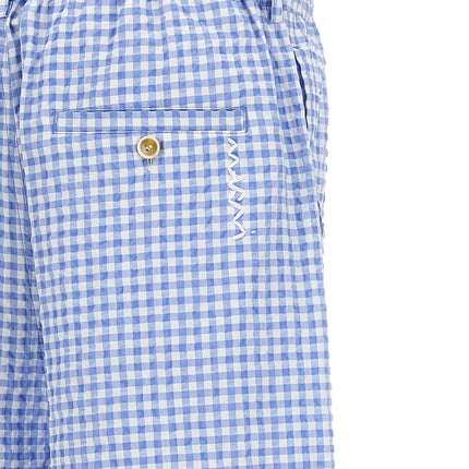 Marni Blue Polyamide Bermuda Shorts