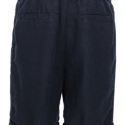 Brunello Cucinelli Blue Linen Bermuda Shorts