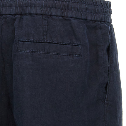 Brunello Cucinelli Blue Linen Bermuda Shorts