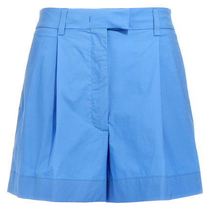 THELATEST Blue Cotton Bermuda Shorts
