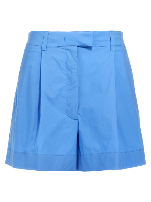 THELATEST Blue Cotton Bermuda Shorts