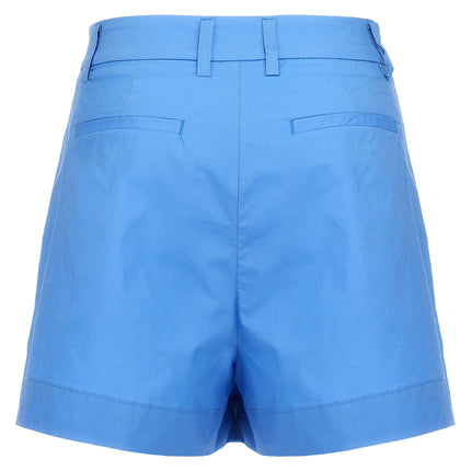 THELATEST Blue Cotton Bermuda Shorts