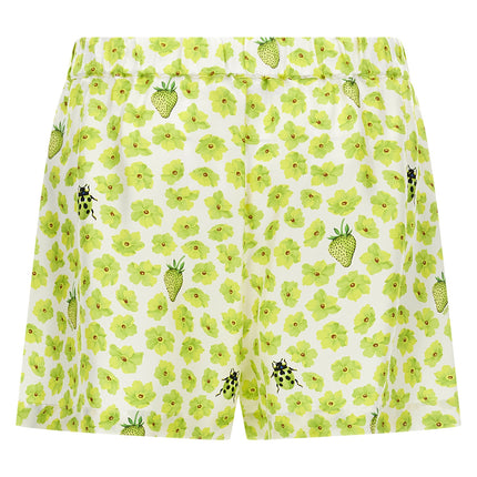 Versace Multicolor Silk Bermuda Shorts
