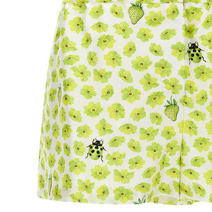 Versace Multicolor Silk Bermuda Shorts