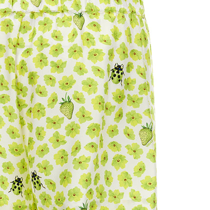Versace Multicolor Silk Bermuda Shorts