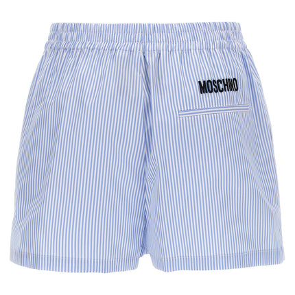 Moschino Blue Cotton Bermuda Shorts