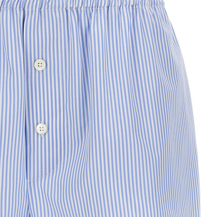 Moschino Blue Cotton Bermuda Shorts